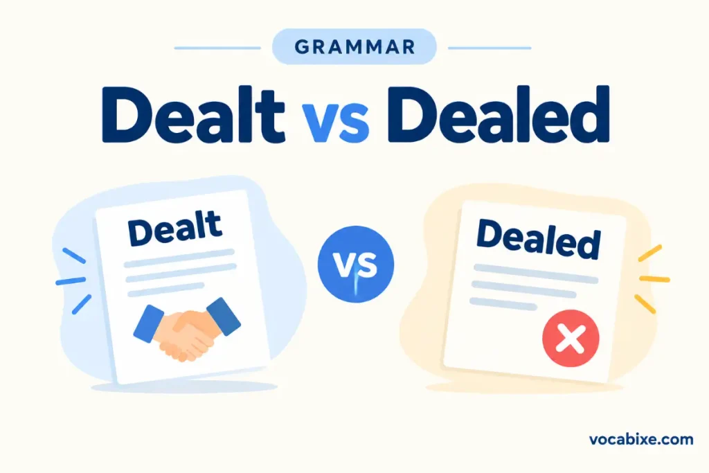 Dealt vs Dealed