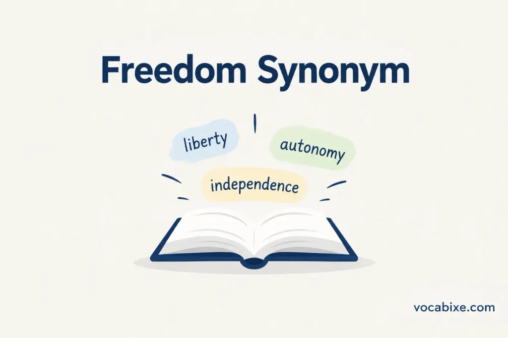 Freedom Synonym