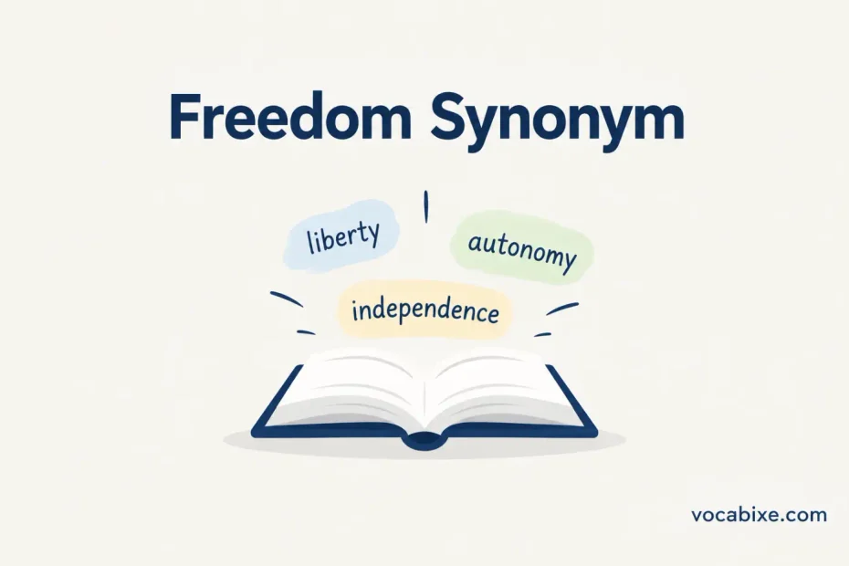 Freedom Synonym