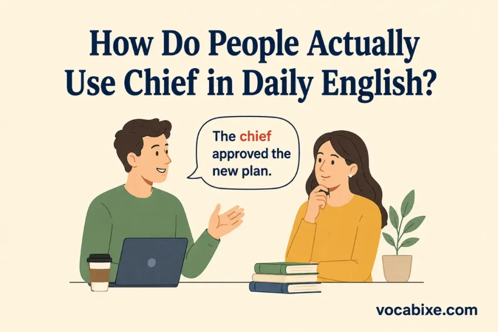 How Do People Actually Use Chief in Daily English?