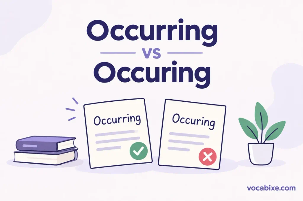 Occurring vs Occuring