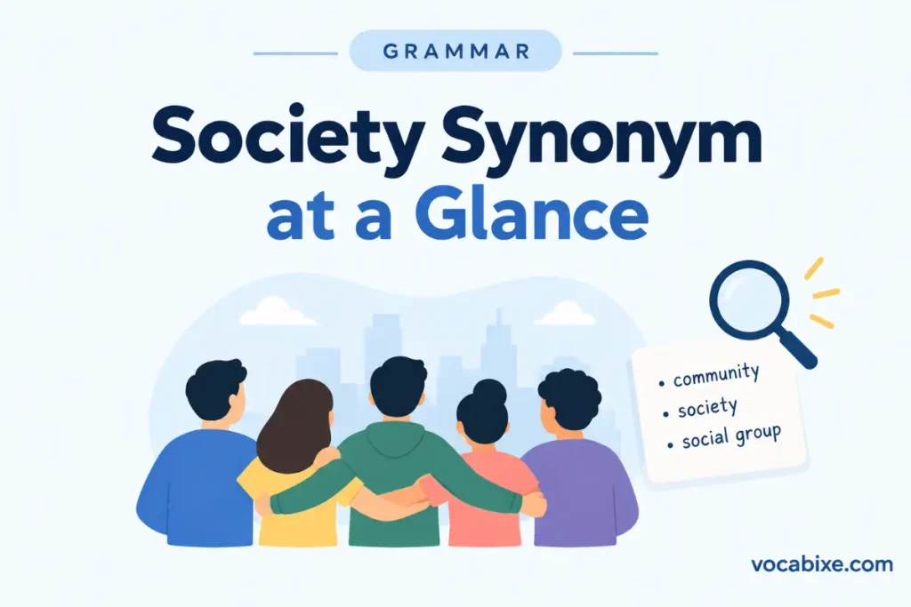 Society Synonyms at a Glance