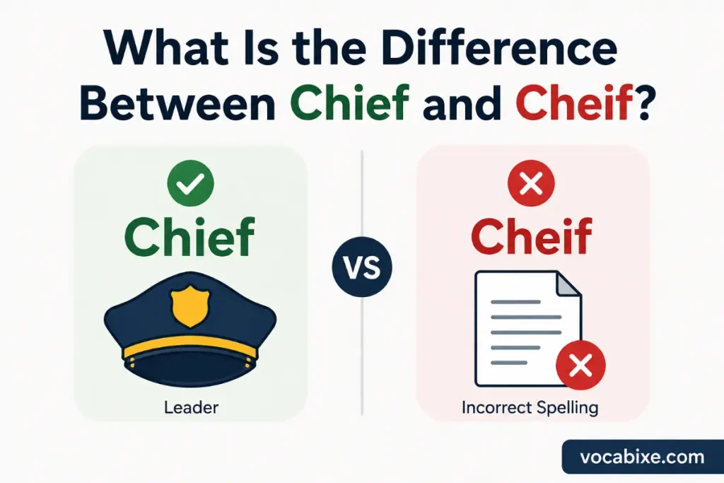 What Is the Difference Between Chief and Cheif?