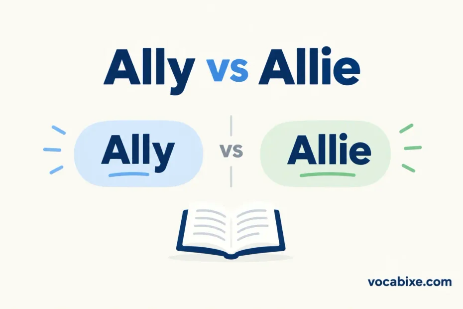 Allie vs Ally