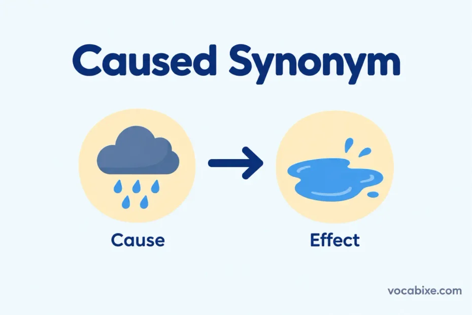 synonym of caused