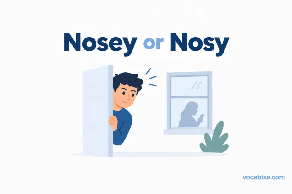Nosy vs Nosey