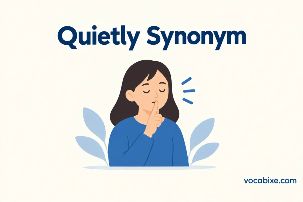Quietly Synonym