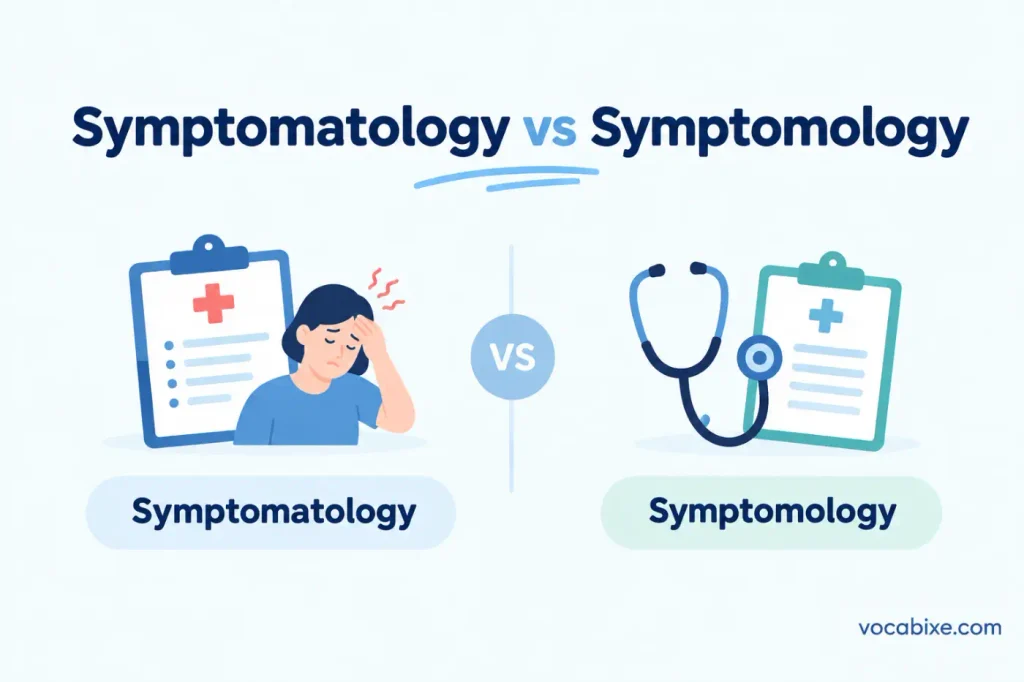 Symptomatology vs Symptomology