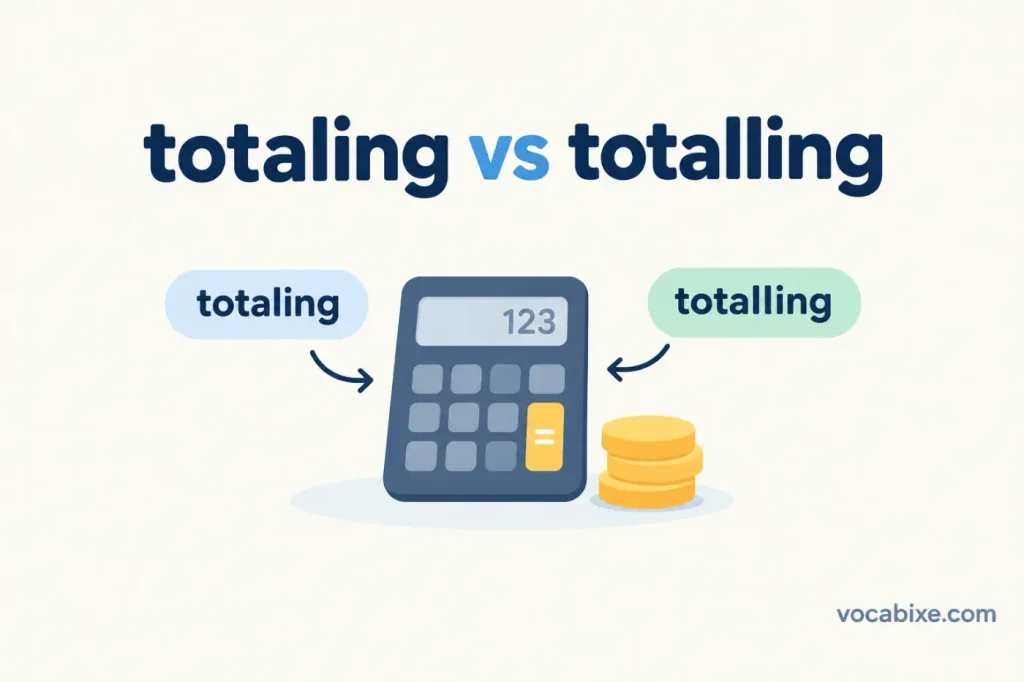 Totaling vs Totalling